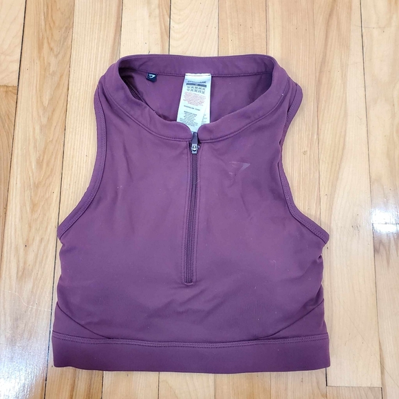 Gymshark Zip Up Crop Speed Bra - Picture 2 of 11
